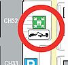 Ausschnitt aus dem Lageplan des Stellplatzes für abgeschleppte Autos
